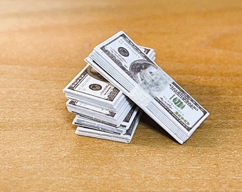 Dinero De Juguete Scratch Cash - 175 Billetes Tamaño Real (1, 2, 5, 10, 20, 50, 100 $) Para Juegos Y Decoración