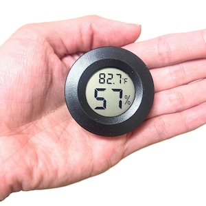 Mini Digital Thermometer Hygrometer | Indoor Temperature & Humidity Monitor | LCD Display Terrarium Incubator Greenhouse Fridge Reptile Tank