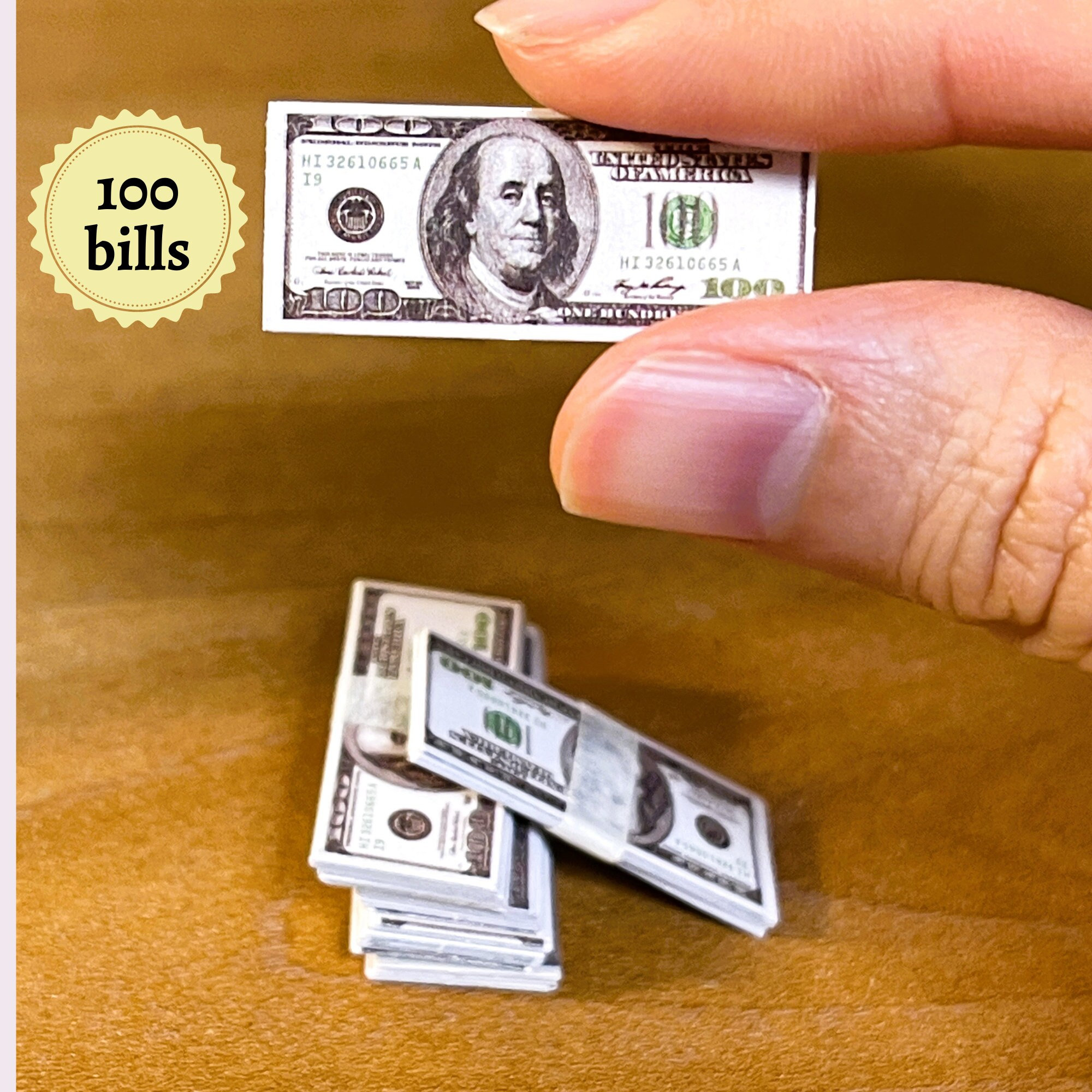 Faux Billets Dollars Scratch Cash – 175 Pièces, Taille Réelle, Pour Jeux éducatifs
