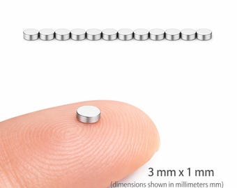 Small Round Magnets | 3mm x 1mm Disc Magnets for Crafts, Stickers, Refrigerator, Office & DIY  Projects, Hobby Electronics Model