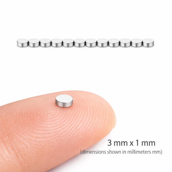 Small Round Magnets | 3mm x 1mm Disc Magnets for Crafts, Stickers, Refrigerator, Office & DIY  Projects, Hobby Electronics Model
