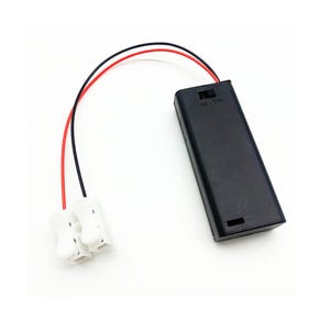3V Battery Box with Wire Connector set | 2AAA | For 3V LED Lighting | Diorama, Wired Train Railway,  Miniature Scale Model Scenes Light