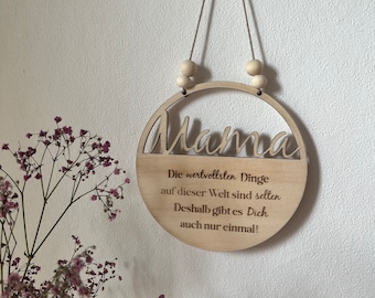 Muttertag I Holzgeschenk I Mama du bist die Beste I Geschenk