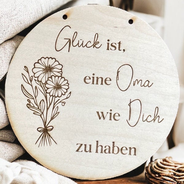 Holzschild für Oma I Enkelschild I Holzgeschenk