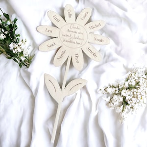 Holz Blume l Geschenk l Abschiedsgeschenk l Erzieherin I Hebamme I Lehrerin