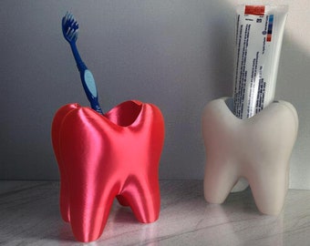 Tooth Shaped Toothbrush Holder