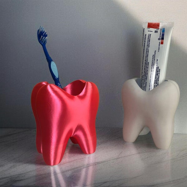 Tooth Shaped Toothbrush Holder