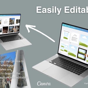 Modèle de livre de souvenirs entièrement personnalisable sur Canva – Téléchargement numérique instantané image 4