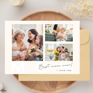 Tarjeta del Día de la Madre Feliz, Personalización, Tarjeta de plantilla imprimible, Tarjeta de madre especial, mejor mamá de todos los tiempos, tarjeta para madre, tarjeta para mamá, Día de la Madre