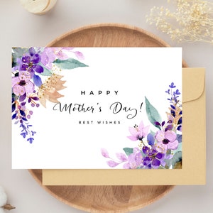 Tarjeta feliz del Día de la Madre, Día de la Mamá, tarjeta imprimible, descarga instantánea, tarjeta madre especial, mejor mamá de todos los tiempos, tarjeta para madre, tarjeta para mamá