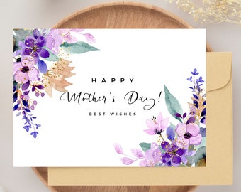 Happy Mother's Day Card, Mom's Day, printable card, instant download,special mother card, best mom ever,  card for mother,card for mommy