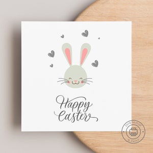 Printable card,Easter card,happy Easter card,simple Easter card,modern Easter card,Easter greeting card,card digital download