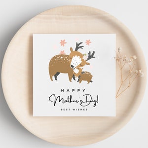 Tarjeta feliz del Día de la Madre, Tarjeta imprimible, Descarga instantánea, Tarjeta especial de la madre, Mejor mamá de todos los tiempos, Tarjeta para la madre, Tarjeta para mamá, Día de la mamá