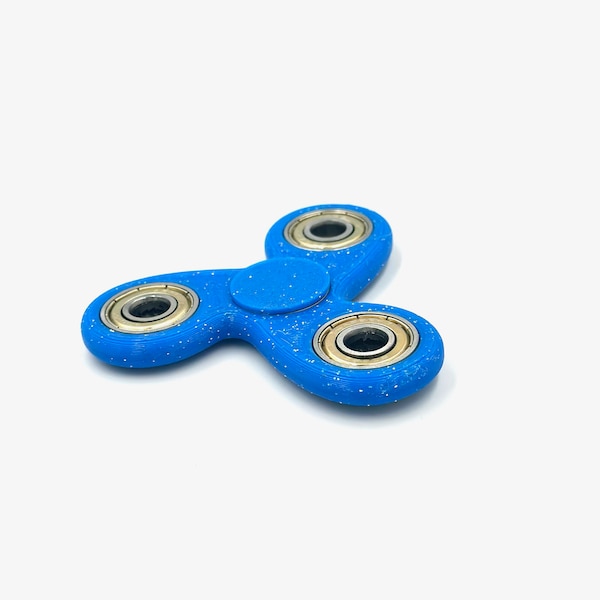 fidget spinner blue (glitter)