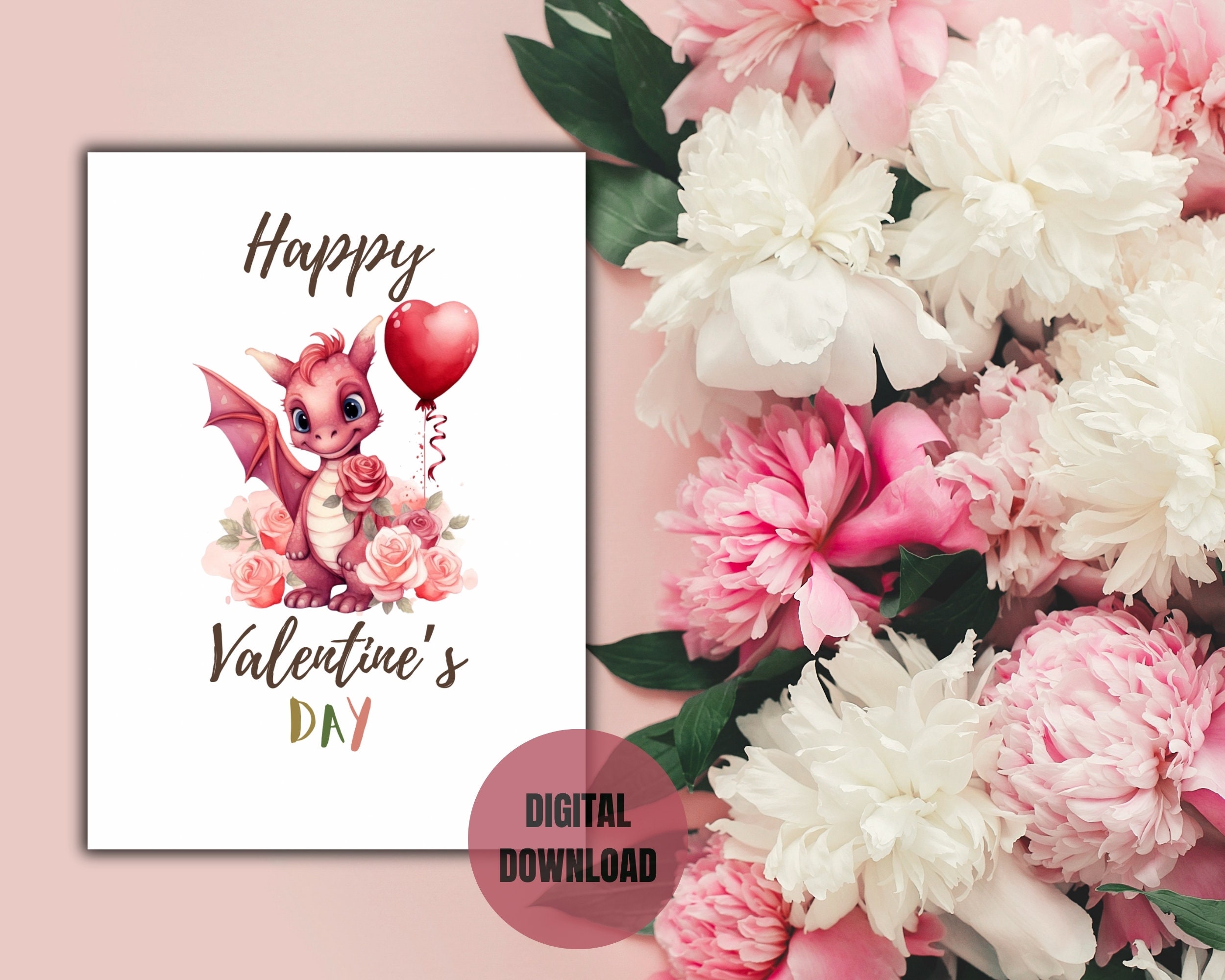Valentine Card Printable Digital,printable Valentine Card for Kids,baby ...