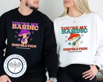 You're My Bardic Inspiration Sweater | Dnd Hoodie | D20 Dice | Dnd Dice | Dimension 20 | Dungeons and Dragons | Unisex Crewneck Sweatshirt