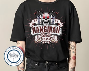 Hangman Seacaster | Dnd Dice | D20 Dice | DnD TShirt | Funny Dnd | Gift for DM | Fantasy High Junior Year | Fabian Seacaster