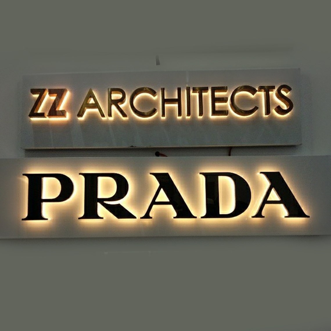 Metal Sign 3D Logo Outdoor Business Sign Laser Cut Sign Custom Backlit ...