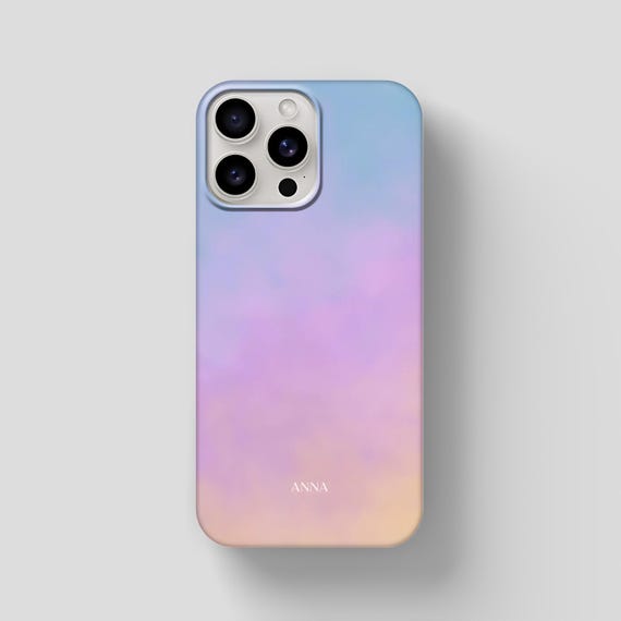 Pastell Handyhülle personalisierbar | Hülle für iPhone 17 Pro Max, 16 Pro Max, 15 Pro, 14, 13, Mini, 12 Pro Max, 12, Galaxy s25 & mehr