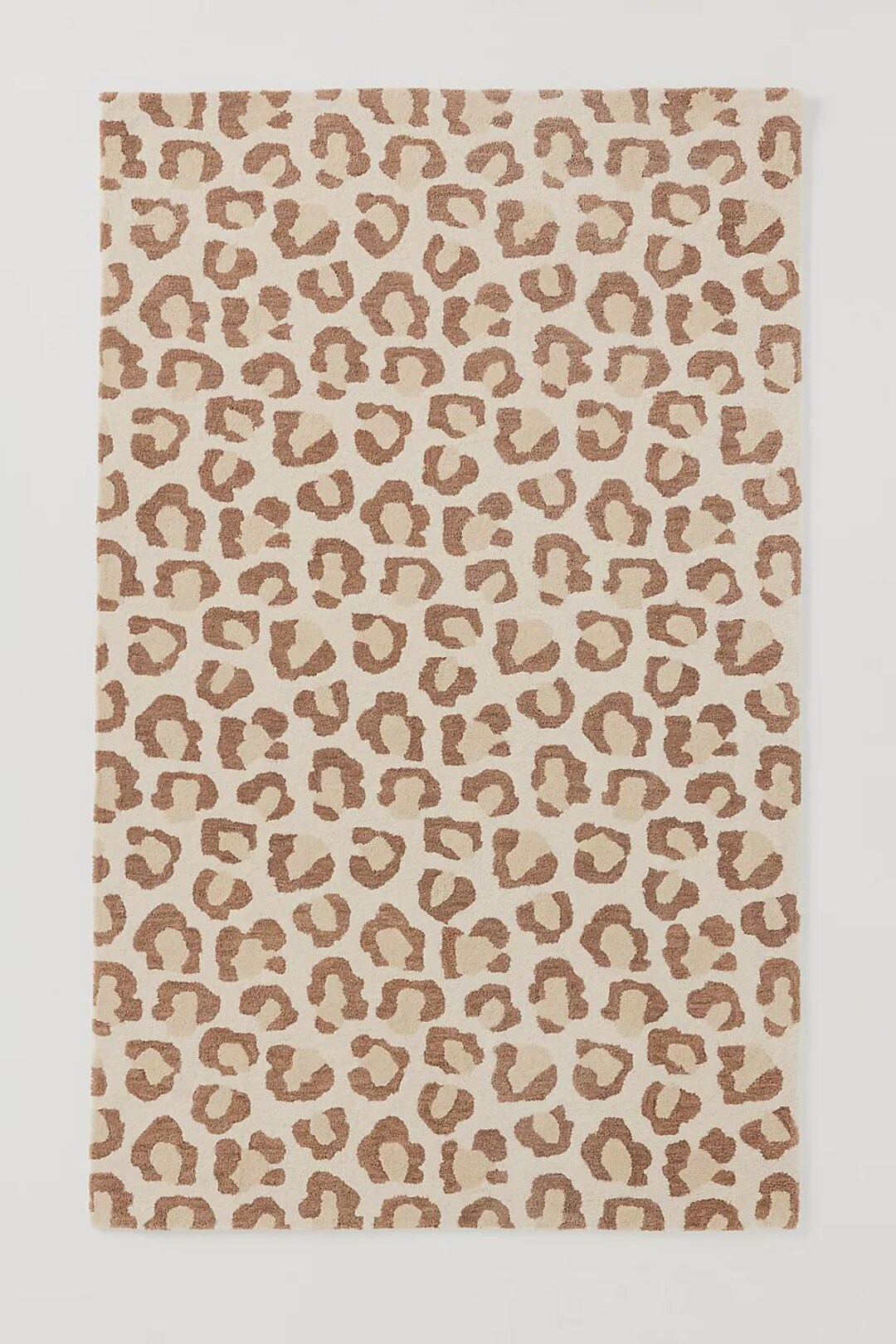 Handmade Cheetah Print Wool Rug, Tufted Bedroom Carpet - Etsy