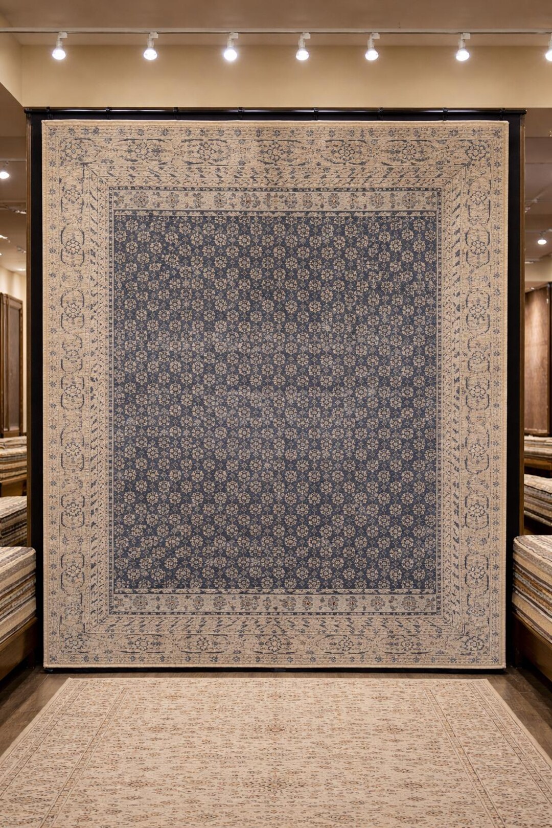 Indigo Hand-knotted New Zealand Wool Rug, Anya Design - Etsy