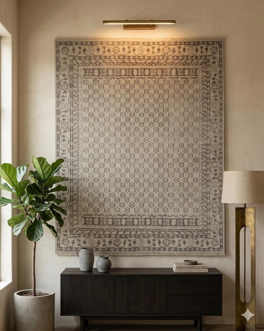 Anya Netural Hand Knotted Woolen Area Rug for Living Room Bed Room - Etsy