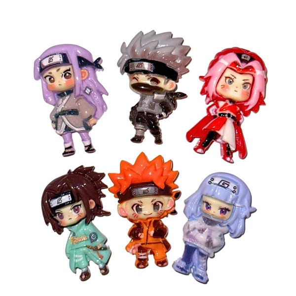 Naruto Anime Charms, DIY Charms, Resin Charm, Kawaii, Kawaii Gift, Arts and Crafts, DIY Decoden Cream, DIY Project, Keychain Charms