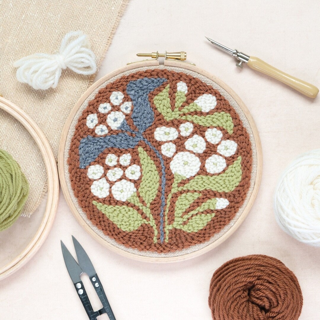 Beginner Punch Needle Kit | Crafting Kit | Buds and Blooms Flower ...