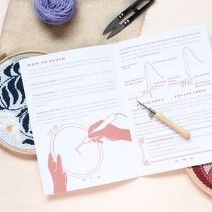 Beginner Punch Needle Kit | Crafting Kit | Irises Flower Design | Full ...