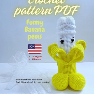 Funny Crochet Banana Pattern: Adult Gag Gift (PDF Pattern)