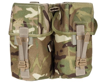British Army, Issue MTP IRR PLCE 5.56×45mm, Double ammo magazine webbing pouch, Multicam.
