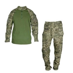 Combat Suit Ukrainian Army War Jacket&pants Uniform Camouflage Pixel MM-14 Airsoft.