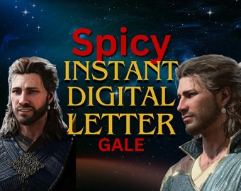 Carta digital picante instantánea de Gale, juego de rol, carta Dnd, Bdg 3, personaje Comfort