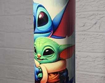 Stitch and Grogu tumbler