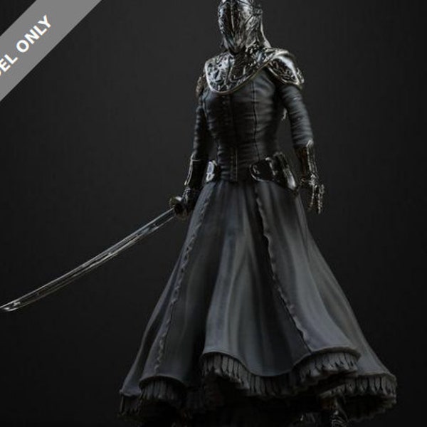 Yuria of Londor STL Model Files - Detailed 3D Print Sculpture for Dark Souls Fans