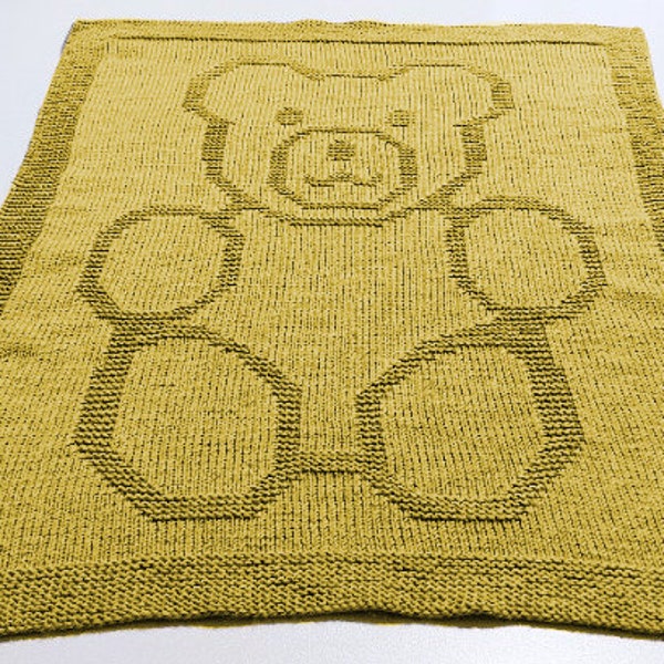 Baby Blanket Knitting Bear Newborn English