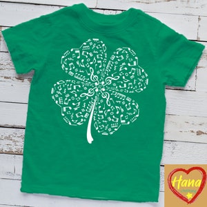 Music Note Shamrock - Music Lover St Patrick's Day Gift T-Shirt