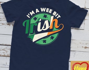 I'm a Wee Bit irish Vintage St Patricks Day Shirt Irish Gift T-Shirt