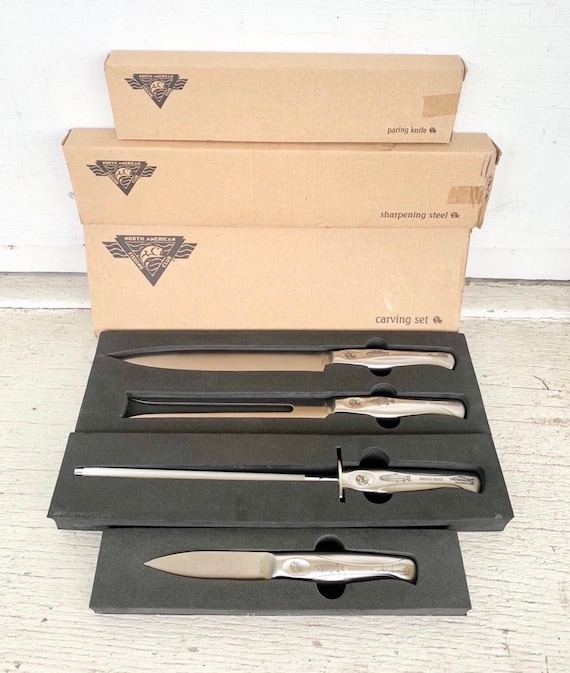 North American Fishing Club Full Kitchen Chef Cutlery Set Carving