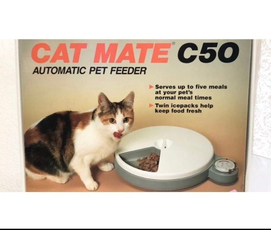 Cat Mate Automatic Pet Feeder Pet Bowl Programmable Food Dispenser C50