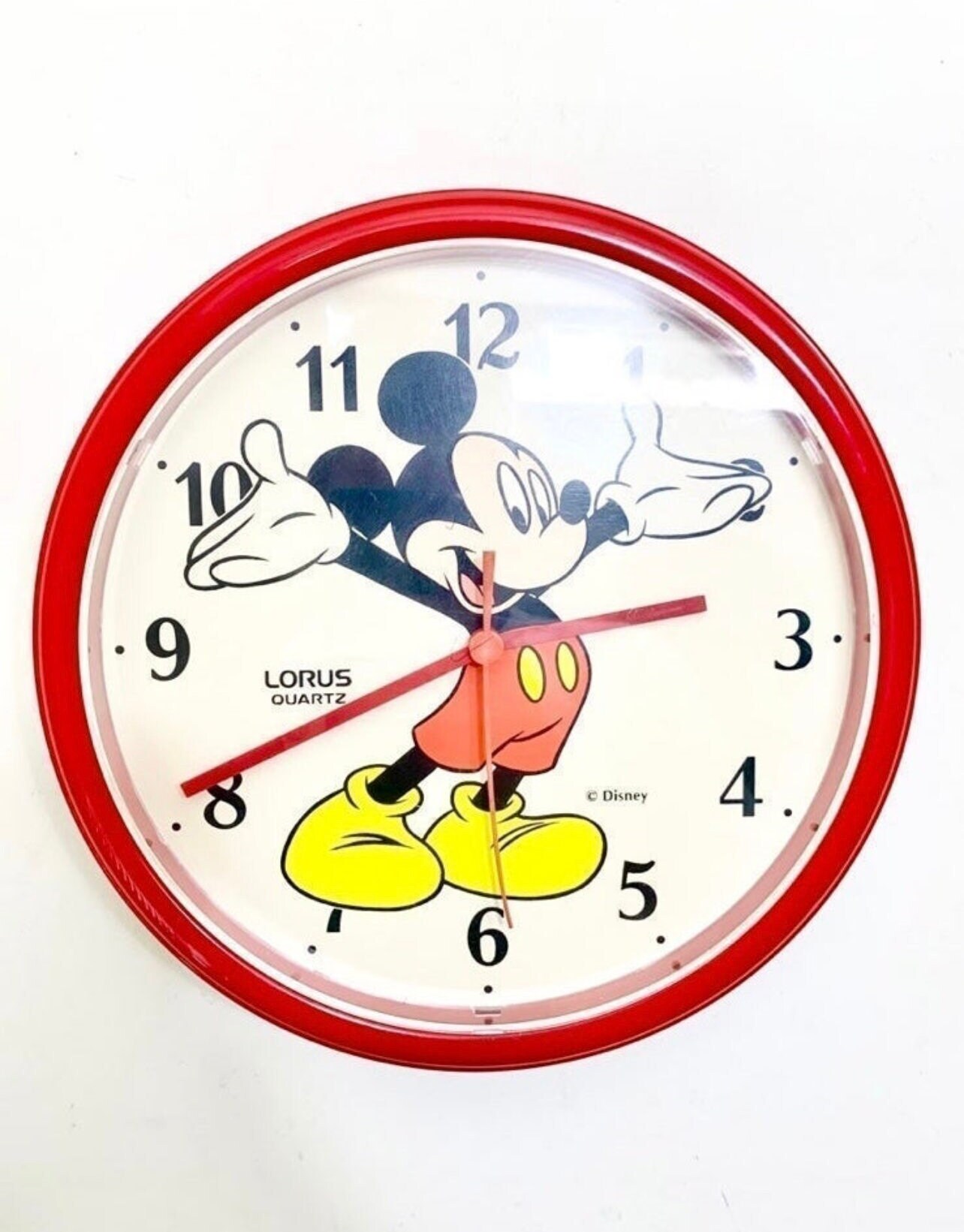 Lorus quartz mickey mouse clock deals
