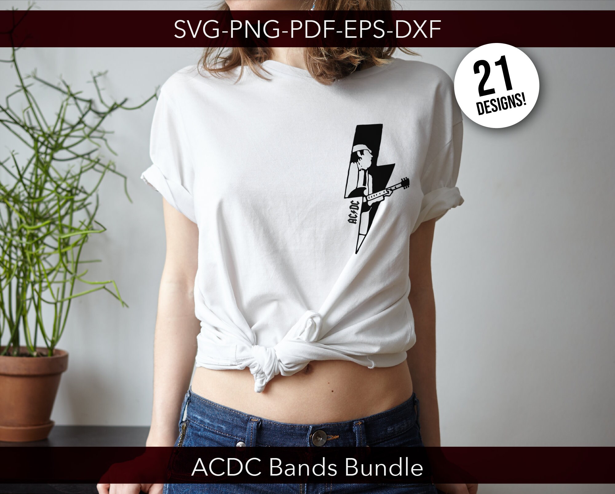 Acdc Svg Bundle, Acdc Shirt, Rock Band Svg, Acdc Logo, Metal Shirt ...