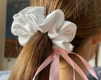 The White Linen Scrunchie