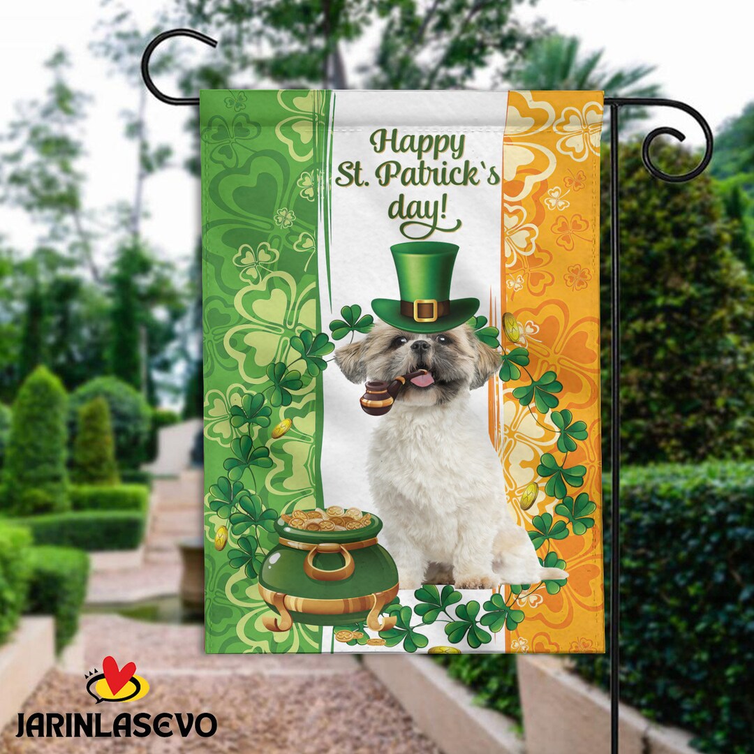 shih tzu st patricks day printables