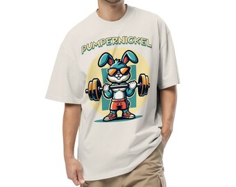 Pumpernickel T-Shirt | Oversized T-shirt with a washed look | Gym Shirt | Unisex