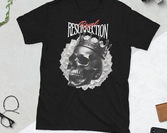 Royal Resurrection | Short-Sleeved Unisex T-Shirt | Skull with Crown | Royal Skull