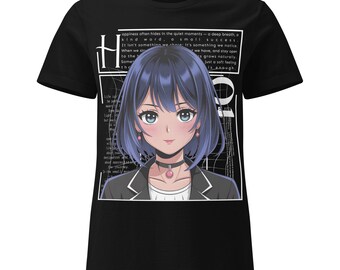 Anime T-Shirt | Manga T-Shirt | Softstyle T-Shirt for Women | Anime Girls | Women's Black T-Shirt