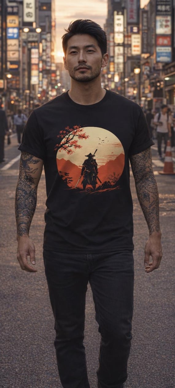 Samurai T-Shirt | Kurzärmeliges Unisex T-Shirt | Japan Shirt