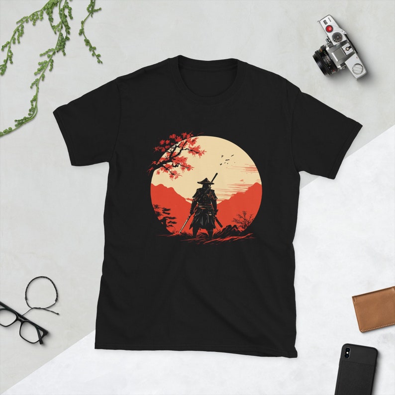 Samurai | Kurzärmeliges Unisex-T-Shirt | Japan T-Shirt | Samurai T-Shirt
