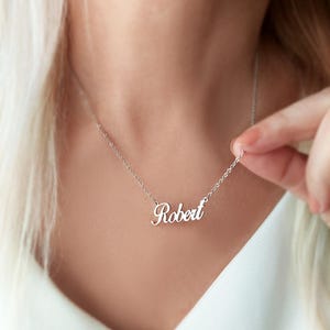 925 Sterling Silver Name Necklace, Personalized Name Necklace, Personalized Jewelry, Name Necklace, Personalized Gift, Christmas Gift
